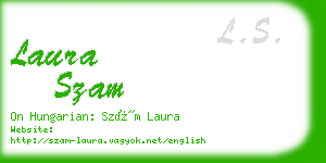 laura szam business card